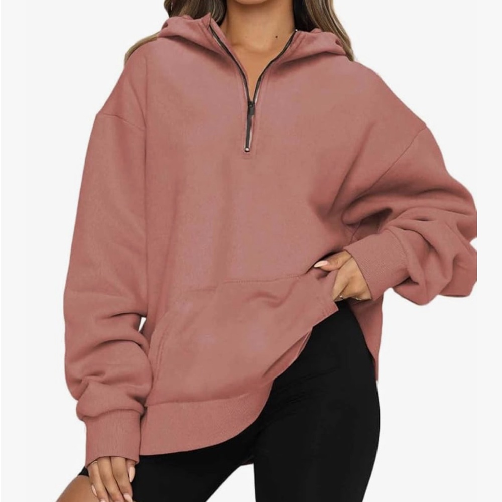 Women's Quarter-Zip Oversized Pullover